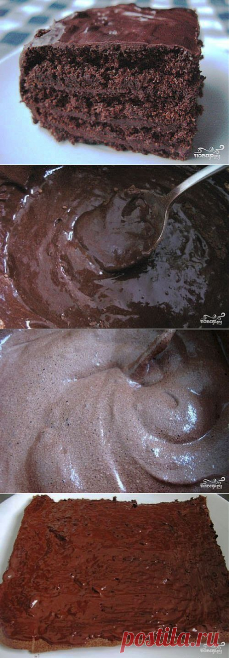Шоколадный торт без муки - пошаговый кулинарный рецепт на Повар.ру