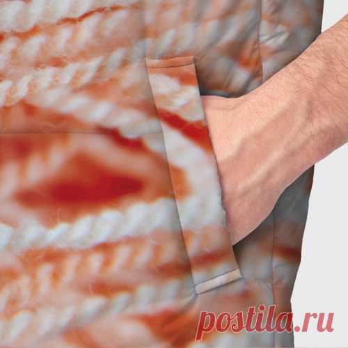 Мужской жилет утепленный 3D Нити - макро фото - купить по цене 8250 руб в интернет-магазине Всемайки, арт 3652185