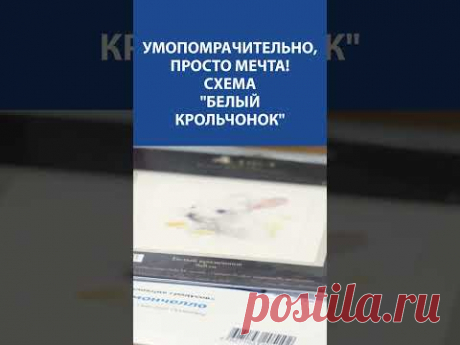 🐰 Любите вышивать животных? Схема &quot;Белый крольчонок&quot; вас очарует! 🧵✨