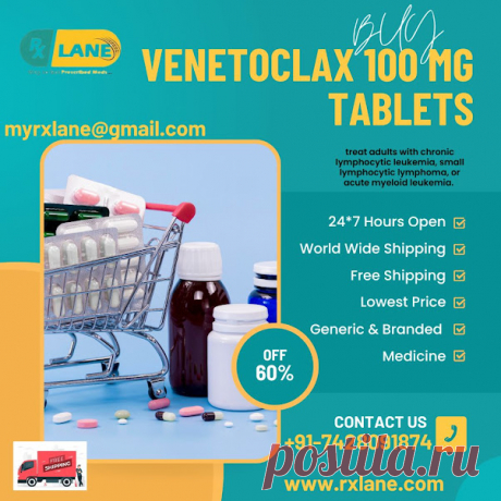 Where can I buy Venetoclax 100mg tablets online at the lowest price?

RxLane offers details on a variety of generic and branded medicine' costs, uses, side effects, and other characteristics. Lowest pricing on express shipping worldwide is guaranteed. RxLane has been providing its customers with Buy Venetoclax 100mg Tablets for more than ten years. While upholding the greatest standards of pharmaceutical quality, we offer prescriptions at significantly reduced pricing.