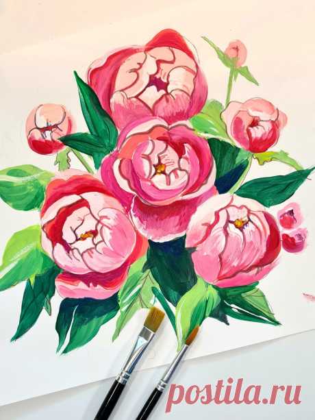 🎨 Мастер-класс к 8-му марта в прямом эфире 💐 | Рисование для детей от 3 до 103 | Яндекс Дзен