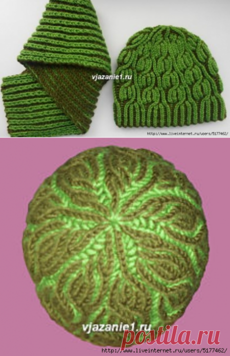 Шапка и шарф для мальчика. Бриошь