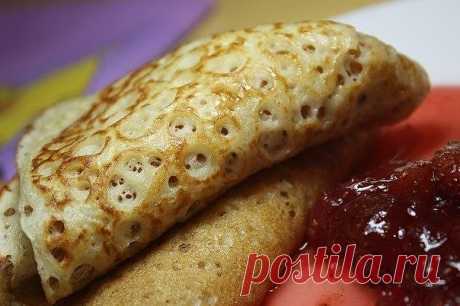 Вкусные блинчики на кефире | Самые вкусные кулинарные рецепты