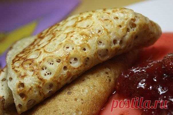 Вкусные блинчики на кефире | Самые вкусные кулинарные рецепты