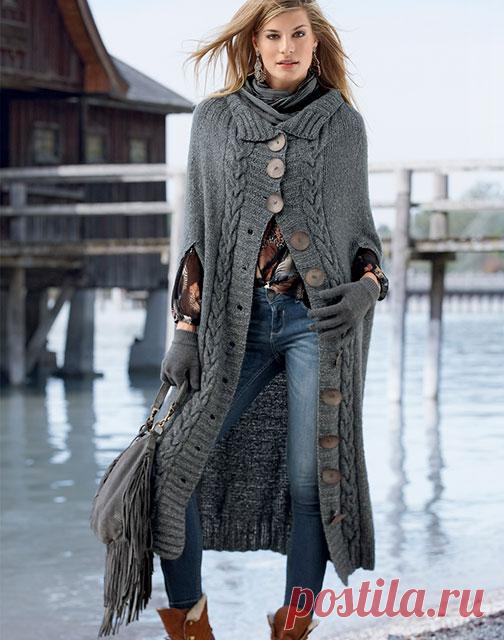 Кардиган с цельновязанной планкой реглан сверху спицами – 9 моделей со схемами и описанием, видео МК — Пошивчик одежды