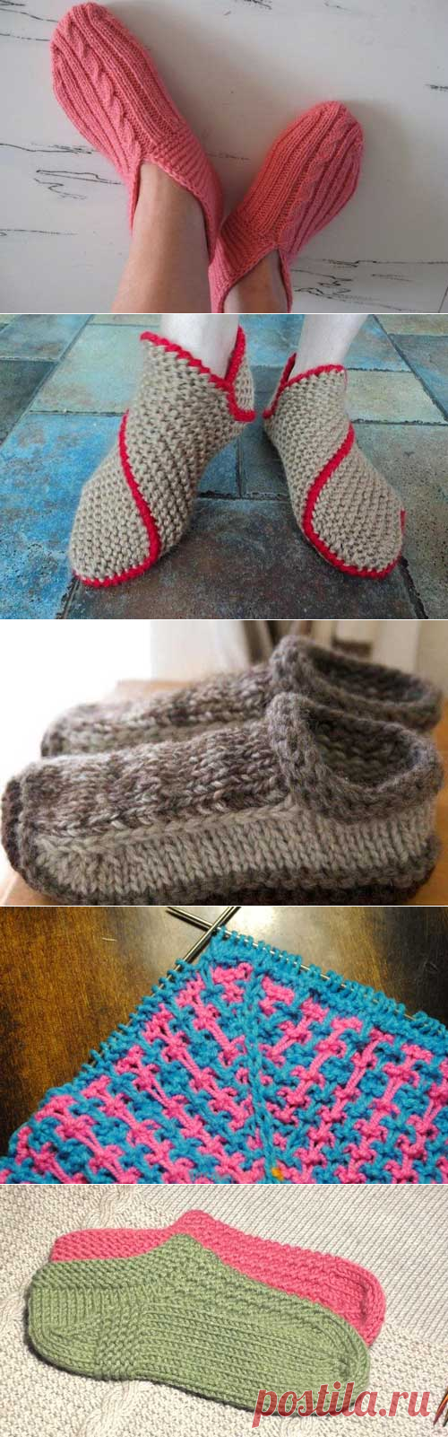 Вязание следков на двух спицах без шва: простой способ для начинающих (видео)