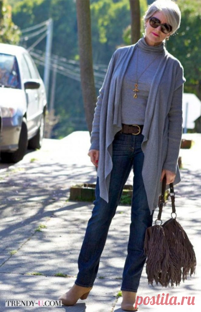 Как одеваться женщине в 50 лет стильно? Фото, примеры ансамблей, выбор цвета и принта. Типы фигуры