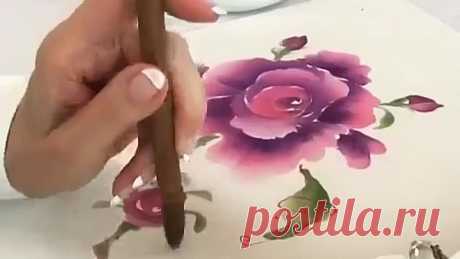Акварель Роза