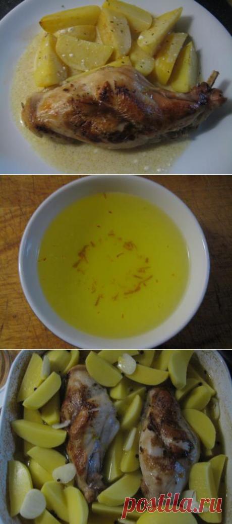 Лимонный кролик с шафраном и имбирем. | 4vkusa.ru