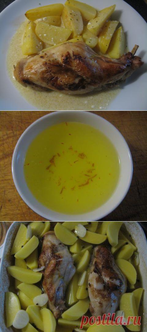 Лимонный кролик с шафраном и имбирем. | 4vkusa.ru