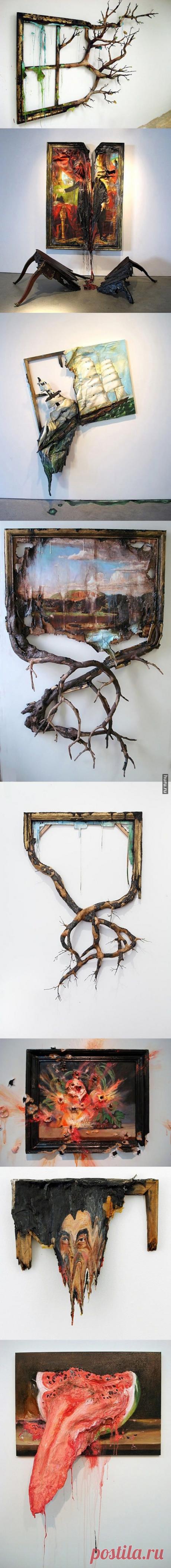 Huru.ru :: Искусство разрушать картины от Valerie Hegarty