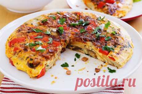 Пошаговый рецепт вкусной испанской тортилии из картофеля. Сытно, просто и необычно!