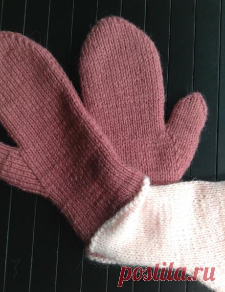 ВЯЖЕМ ДВОЙНЫЕ РУКАВИЦЫ "МОРОЗКО"