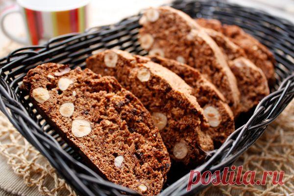 Шоколадные бискотти с фундуком / Gurmaniya.uz — сообщество гурманов