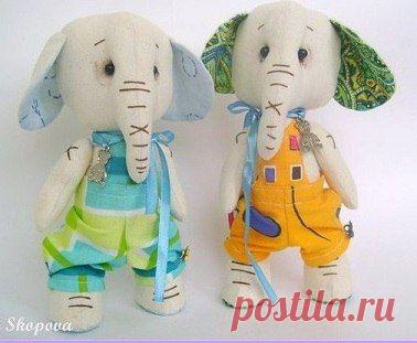 Выкройка Слоники / Рукоделие