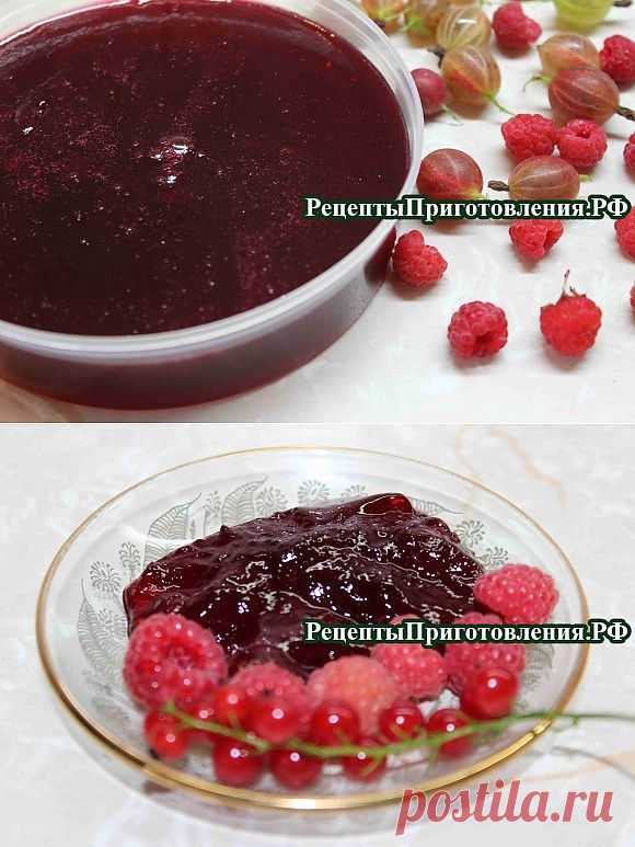 Варенье-Желе из крыжовника и малины (на зиму) Рецепты Приготовления.рф
