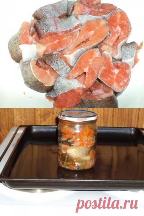 (+1) - Для любителей рыбных консервов (домашние рыбные консервы из форели ) | Любимые рецепты