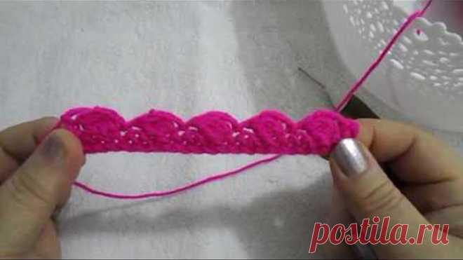 ОБВЯЗКА КРАЯ КРЮЧКОМ.УЧИМСЯ ОБВЯЗЫВАТЬ КРАЙ ИЗДЕЛИЯ. ПРОСТО И КРАСИВО.МК.
