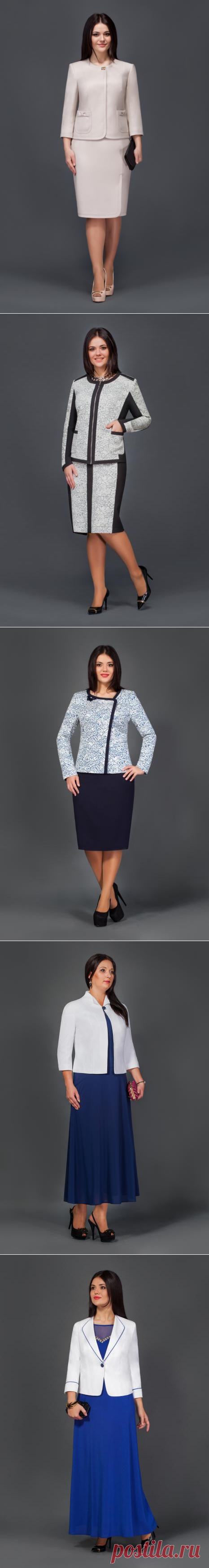 Костюмы для полных женшин белорусской компании Lissana, осень-зима 2016-2017 (75 фото)