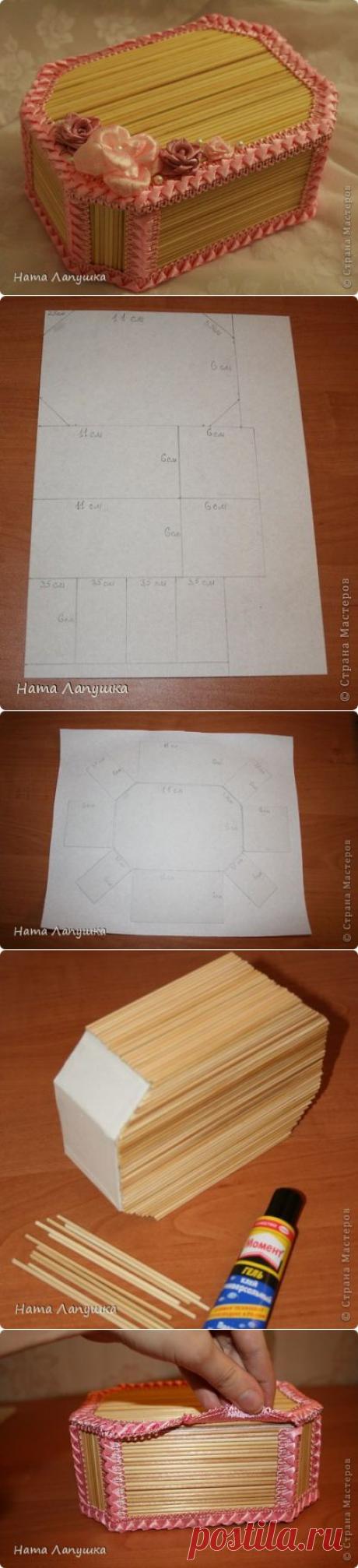 Шкатулки из шпажек | Самоделкино