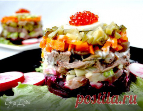 Винегрет а-Ля Кутузов (a La Coutouzov), пошаговый рецепт на 1195 ккал, фото, ингредиенты - Софья