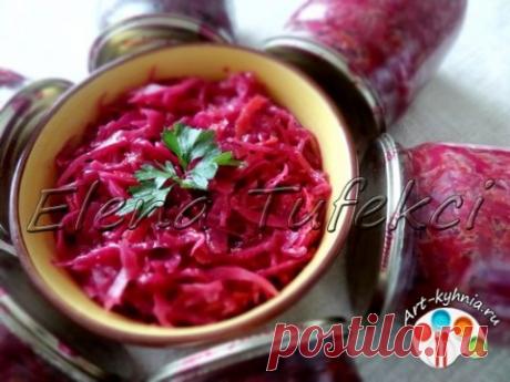 Салат из капусты и свеклы на зиму