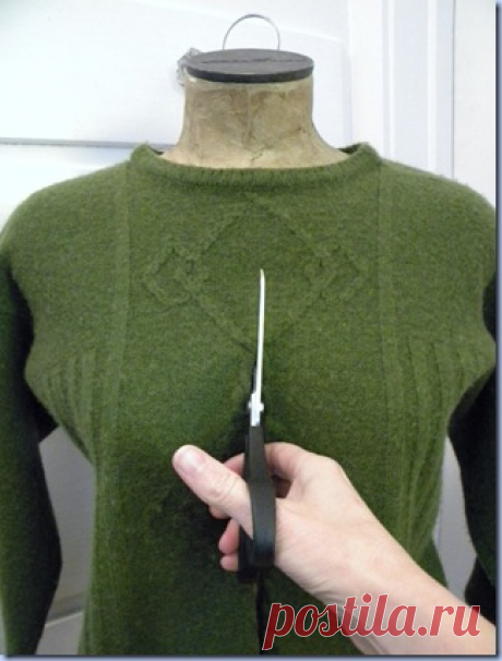 DIY Кардиган из Crewneck свитер! | Chronologie Урожай