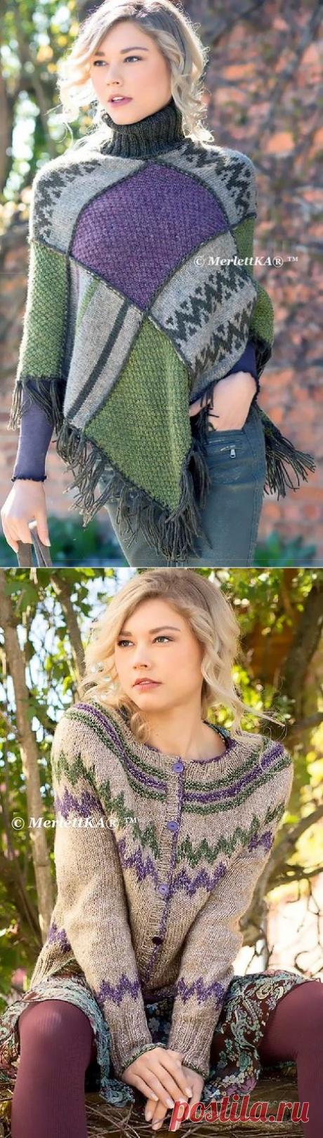 Вязание спицами - осень в стиле КАНТРИ
