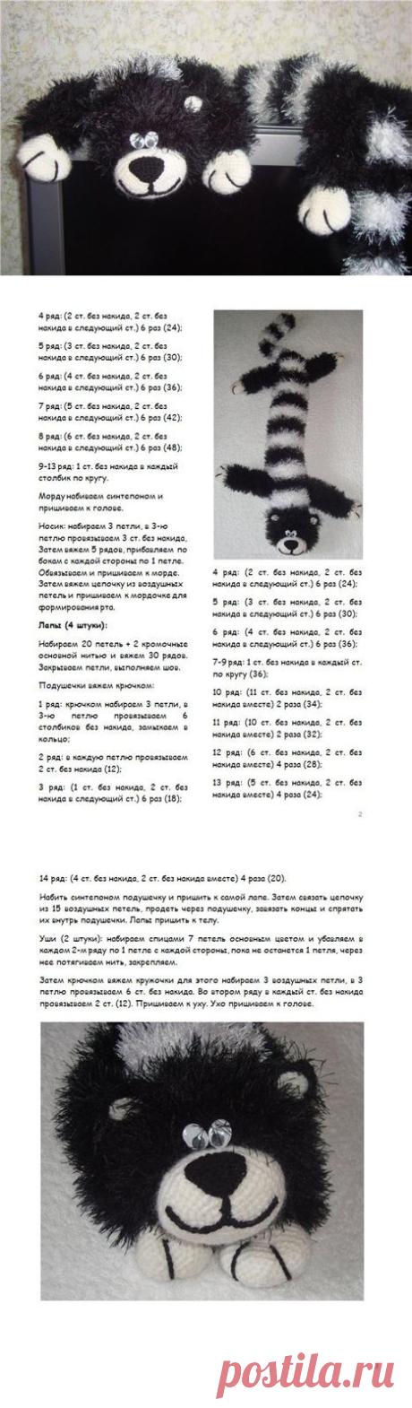 Схемы вязания игрушек. Котик / Вязание игрушек на спицах и крючком, схемы и описание / КлуКлу. Рукоделие - бисероплетение, квиллинг,  крестом, вязание