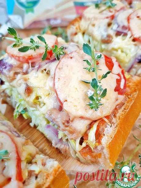 Закусочный батон с тунцом и сыром – кулинарный рецепт