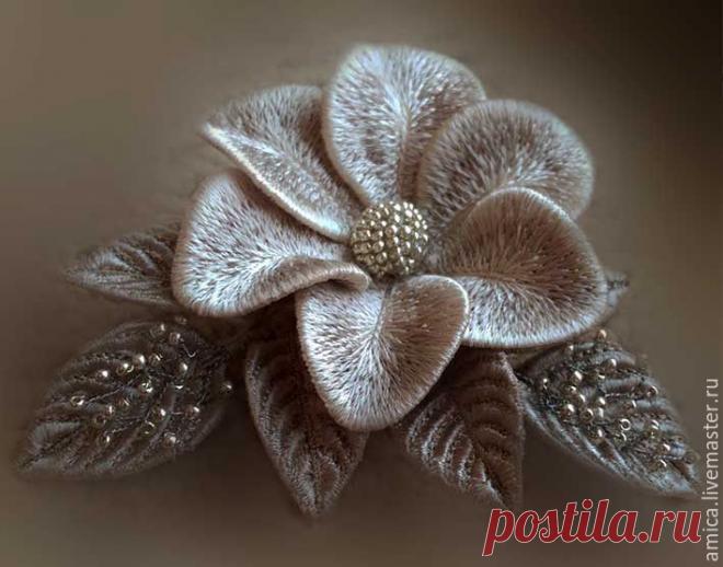 Эффект 3D: объемная вышивка на проволочном каркасе