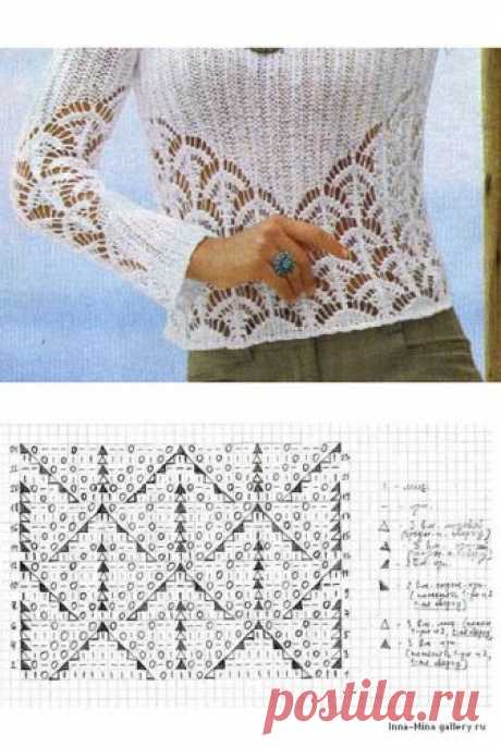 пуловер, спицы