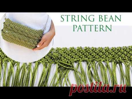 Macrame Tutorial : String Bean Pattern for Macrame Bag Full Video #MacrameArt