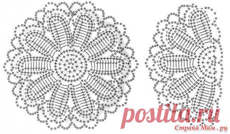 Салфетка крючком Инь-Янь - Вязание - Страна Мам