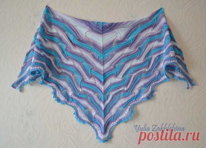 Пока на спицах вьется пряжа...: Шаль "Парусная Регата"