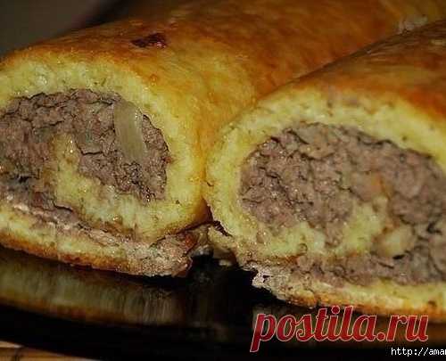 СЫРНО-МЯСНОЙ ЗАКУСОЧНЫЙ РУЛЕТ.