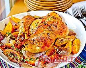 Курица с апельсинами