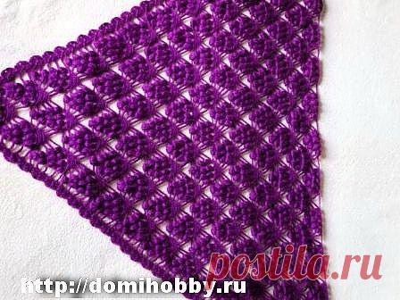 шаль с узором виноград