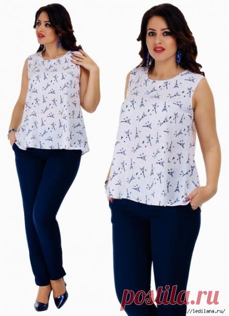 Выкройка летней модели безрукавки… — HandMade