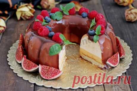 Муссовый торт с манго и шоколадом рецепт с фото пошагово - 1000.menu