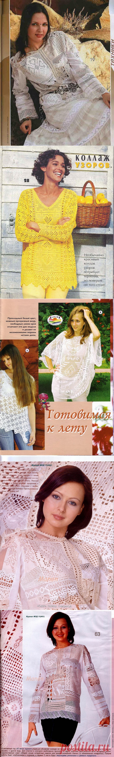 ФИЛЕЙНОЕ ВЯЗАНИЕ - ВЕЛИКОЕ МНОЖЕСТВО МОДЕЛЕЙ, СХЕМ И УЗОРОВ... очень много... красиво...
