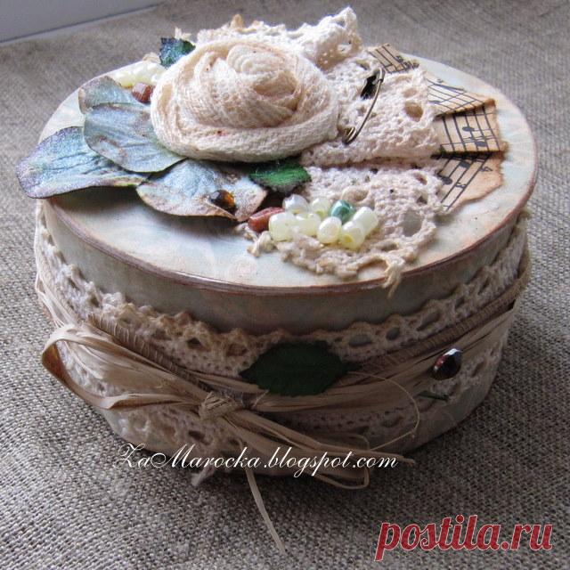 Шкатулка из бобинки от скотча. Три мастер-класса