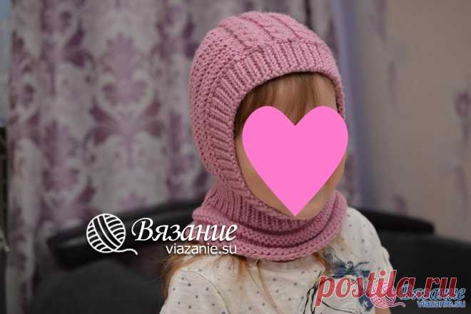 Шлем с косами » Вязание спицами и крючком