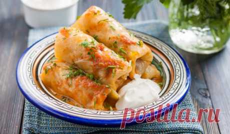 Голубцы с гречкой и мясом, запечённые в духовке