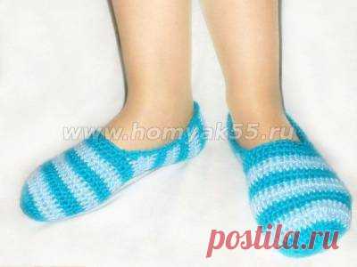 МК Тапочки крючком