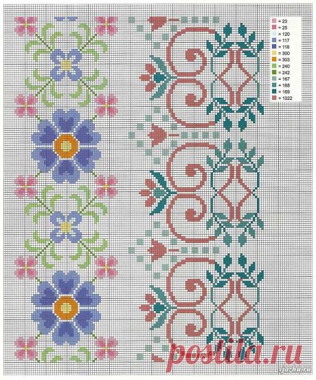вышивание крестиком цветы - Поиск в Google
