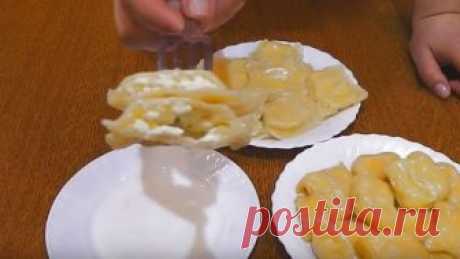 Вареники с начинкой без лепки.Как?Смотри!!!