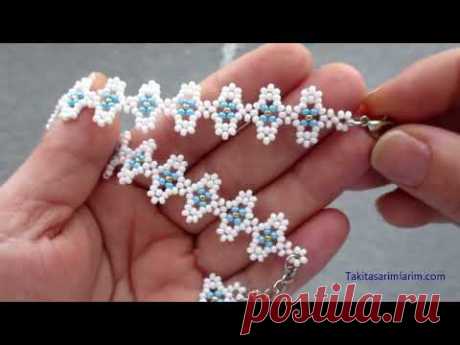 НОВЫЙ ПРОСТОЙ В ИЗГОТОВЛЕНИИ СТИЛЬНЫЙ И УДОБНЫЙ БРАСЛЕТ ИЗ БИСЕРА / STYLISH AND EASY BEAD BRACELET MAKING