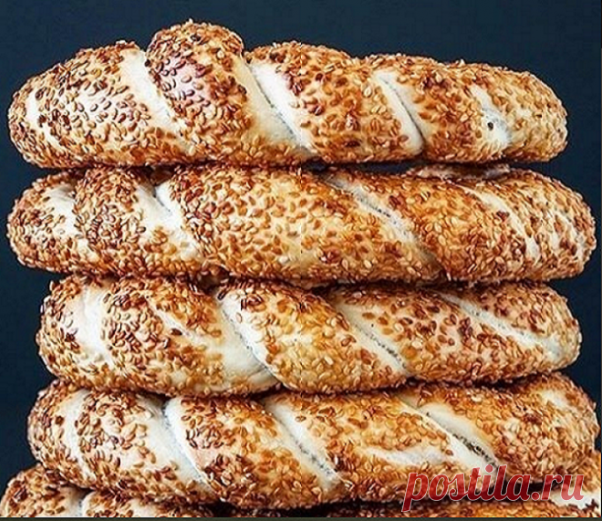 Турецкие бублики с кунжутом