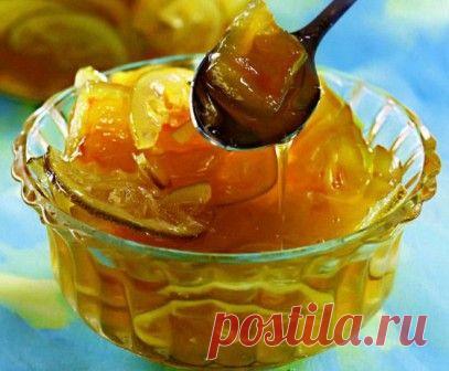 Варенье из переросших огурцов с облепихой